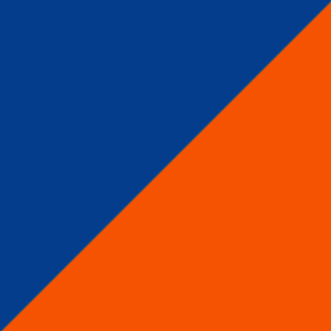 Blauw / oranje