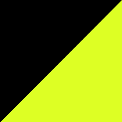 Zwart / fluor geel