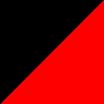 Zwart / rood