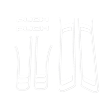 Stickerset Puch Maxi wit