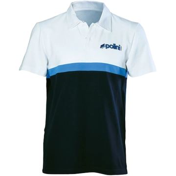 Polini EVO polo shirt heren blauw / wit