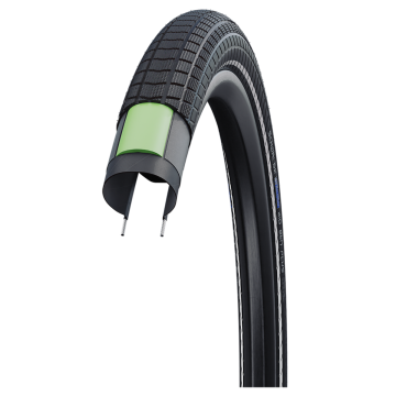 Schwalbe - Buitenband  Big Ben Plus 26 x 2.15 inch / 55-559 zwart met reflectie
