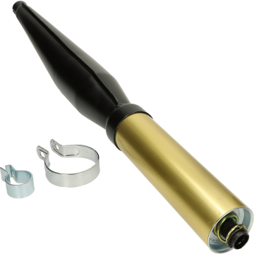 Expansie uitlaat Jamarcol fuego universeel 28mm zwart/goud