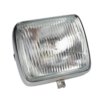 Koplamp vierkant GUIA chroom voor Kreidler, Zundapp