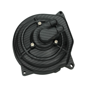 Waterpomp deksel STR - Minarelli Horizontaal - Carbon (STR-500.44/CA)