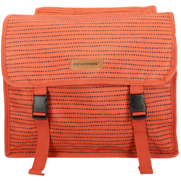 New Looxs - Dubbele fietstas New Looxs Fiori Double 30 liter nomi red