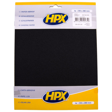 HPX Schuurpapier P80-P180 (4 vellen)