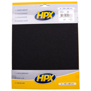 HPX Schuurpapier P80 (4 vellen)