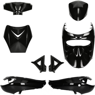 Kappenset Peugeot Vivacity Metallic zwart (tot 2008)