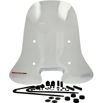 Windscherm Piaggio New Fly hoog transparant