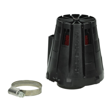 Malossi - Luchtfilter  E5 38mm recht zwarte cover