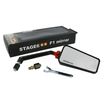 Spiegel Stage6 F1 glans zwart rechts (S6-SSP630-2R/BK)