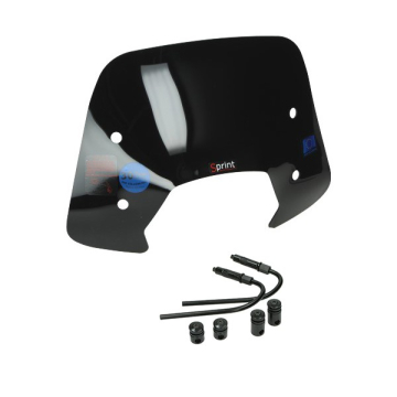 Windscherm DMP laag Vespa Sprint hoogglans zwart