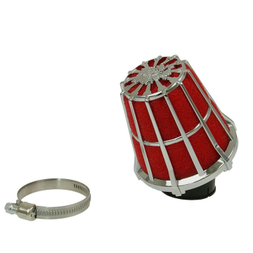 Luchtfilter Malossi E5 38mm schuin chroom open (MAL-04 7593.K0)