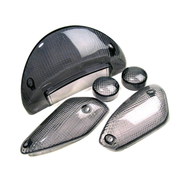 Knipperlicht + Achterlicht glasset STR8 - Yamaha Aerox na 1999 - Zwart (STR-620.01/BK)