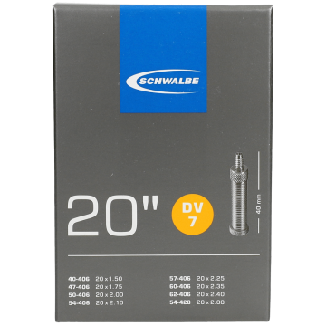 Binnenband Schwalbe DV7 20" / 40/62-406 - 40mm ventiel