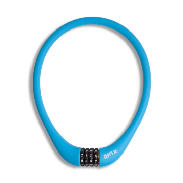 Lynx Siliconen cijferslot 15mm x 70cm blauw 