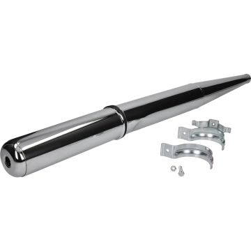 Chromen uitlaat 28mm voor Simson S51, S70 Enduro