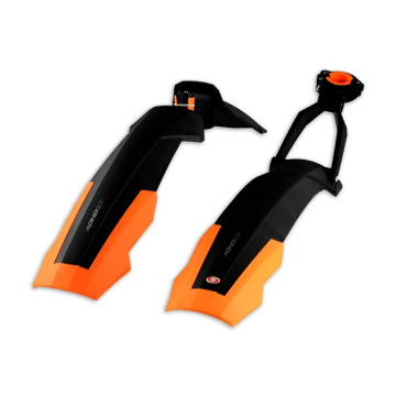 Simpla Spatbordenset adhd short 26/27.5 inch zwart/oranje 

