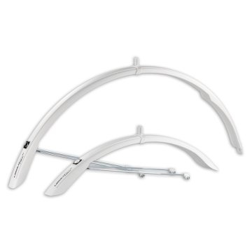 Simpla Spatbordenset urban 45 long 28 inch wit 