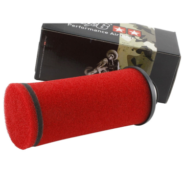 Luchtfilter Stage6 - Long Version - Recht - 35 mm - Rood (S6-35001RO)