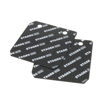 Membraanplaatset Stage6 - Minarelli Racing / Peugeot en Minarelli Verticaal Oversize - Carbon (S6-32566/CA)