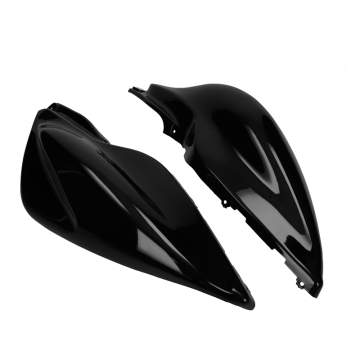 Mezoly zijschermen set achter MBK Nitro, Yamaha Aerox zwart