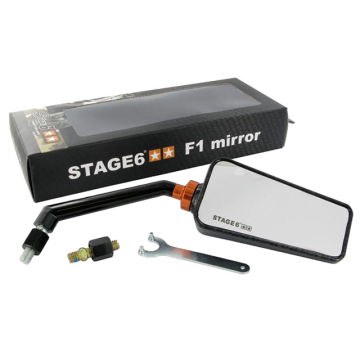 Spiegel Stage6 - F1 - Carbon (Glans) - Rechts (S6-SSP630-2R/CA)