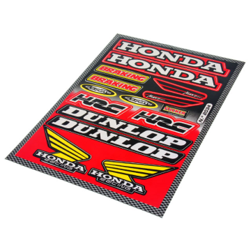Stickerset - Honda / Dunlop - 15 delig - 33 x 23 cm (FAL-982034)