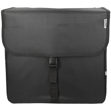 EDGE - Dubbele fietstas  Luxe Shopper 40 liter zwart