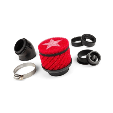 Luchtfilter Stage6 - PWK - Recht / Schuin - 48 mm - Rood (S6-35014RO)