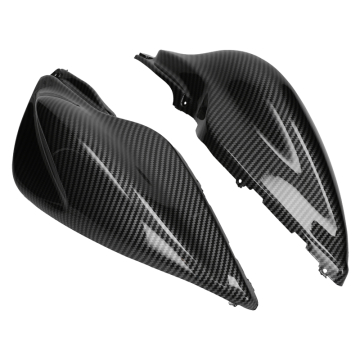 Mezoly zijschermen set achter MBK Nitro, Yamaha Aerox carbon