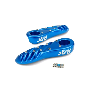 STR8 - Voetsteunen  MBK Booster / Yamaha Bws blauw (vanaf 2004)