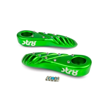 STR8 - Voetsteunen  MBK Booster / Yamaha Bws groen (vanaf 2004)