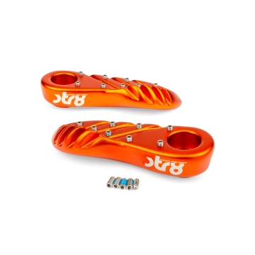 STR8 - Voetsteunen  MBK Booster / Yamaha Bws oranje (vanaf 2004)