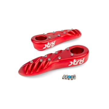 STR8 - Voetsteunen  MBK Booster / Yamaha Bws rood (vanaf 2004)