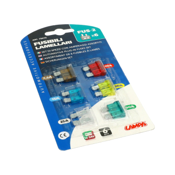 Steekzekeringset Lampa 7,5 – 30A 6 Stuks