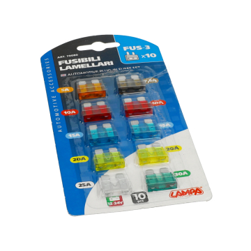 Steekzekeringset Lampa 5A – 30A 10 Stuks