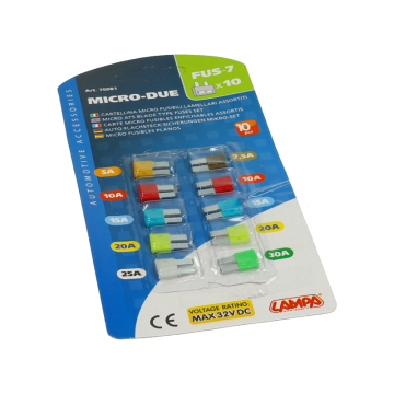 Steekzekeringset Lampa Micro II 5A – 30A 10 Stuks