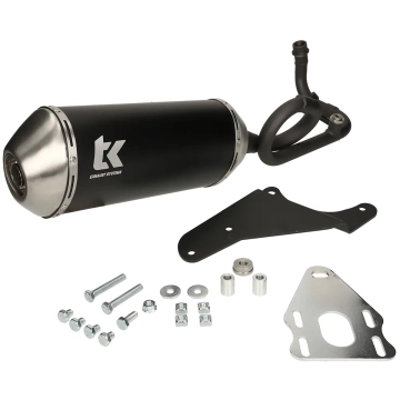 Uitlaat Turbokit G-Max zwart Vespa Primavera, Sprint 50cc 4 Takt 2V euro2