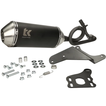 Uitlaat Turbokit G-Max zwart Vespa Primavera, Sprint 50cc iGet 4 Takt 3V euro 4