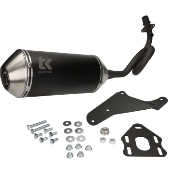 Uitlaat Turbokit G-Max zwart Piaggio Zip 50cc 4 Takt 3V iGet Euro5