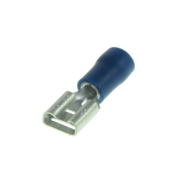 Vlakstekkerhuls - Blauw - 6,3 x 0,8 mm - A-kwaliteit (UNI-DG100460)