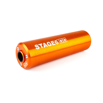 Uitlaatdemper Stage6 recht model oranje