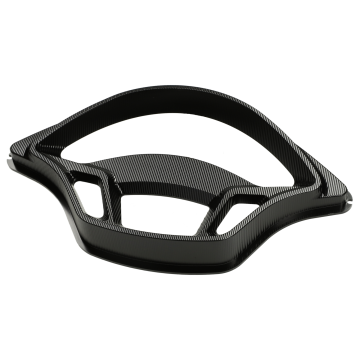 Kilometerteller rand aluminium CNC voor Vespa GTS zwart