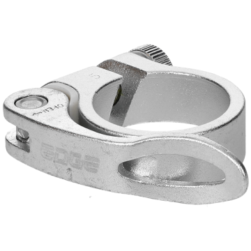 EDGE - Zadelpenklem  ø31.8 aluminium met snelspanner Zilver