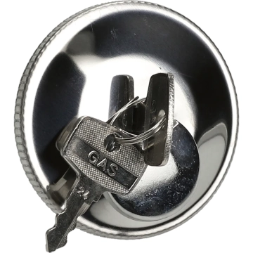 Tankdop met slot chroom Supertec voor Kreidler, Yamaha FS1, Zundapp