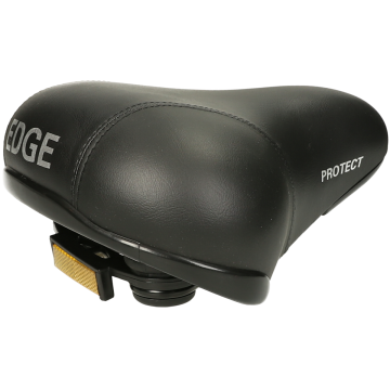 EDGE - Fietszadel  City Protect met hoekbescherming Zwart