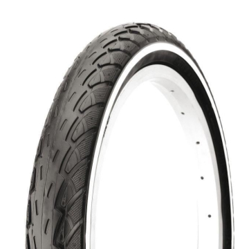 Deli Tire - Buitenband Deli 16 x 1.75 inch / 47-305mm Zwart met witte lijn (geen reflectie)
