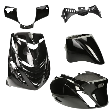 Kappenset Piaggio Zip 2000 SP Hoogglans zwart